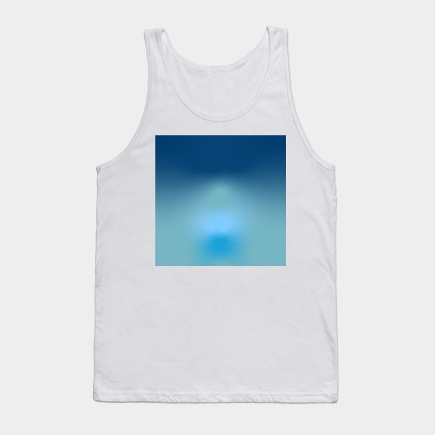 Blue ocean effect gradient Tank Top by satyam012